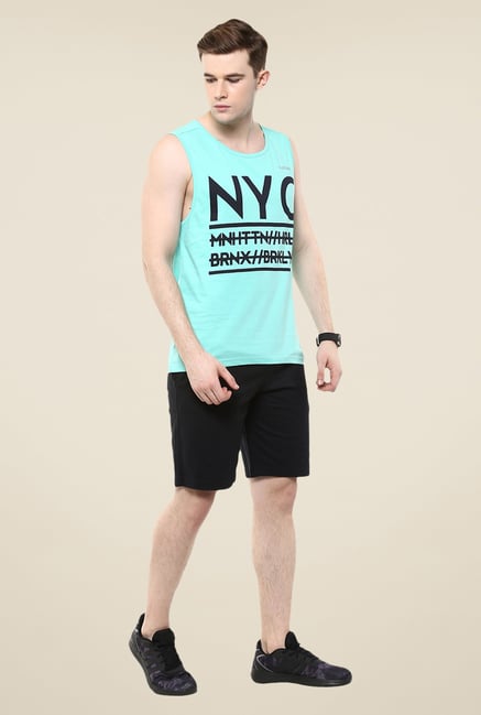 Yepme Leo High Performance Muscle Aqua Graphic Print T-shirt Yepme Leo High Performance Muscle Aqua Graphic Print T-shirt