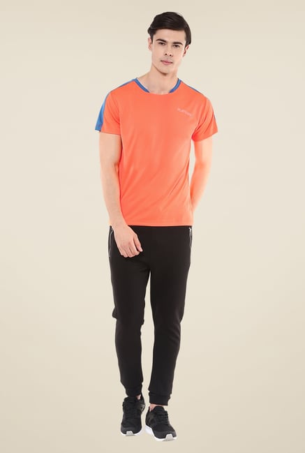 Yepme Orange Merlin High Performance Solid T-shirt Yepme Orange Merlin High Performance Solid T-shirt