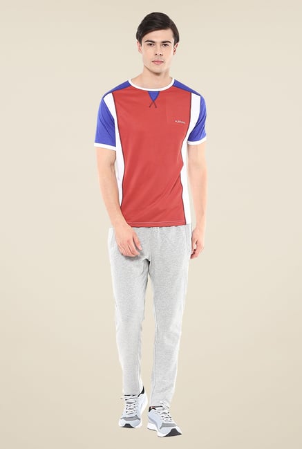 Yepme Red Hubert Active Solid T-shirt Yepme Red Hubert Active Solid T-shirt