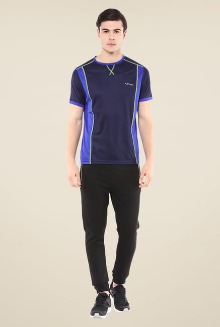 Yepme Navy Hubert Active Solid T-shirt Yepme Navy Hubert Active Solid T-shirt