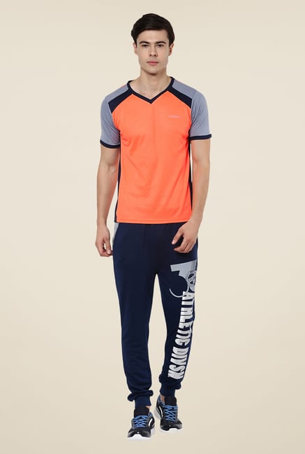 Yepme Orange Davies Dry Fit Solid T-shirt Yepme Orange Davies Dry Fit Solid T-shirt