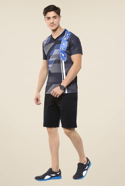 Yepme Grey Eldon Scattered Striped T-shirt Yepme Grey Eldon Scattered Striped T-shirt