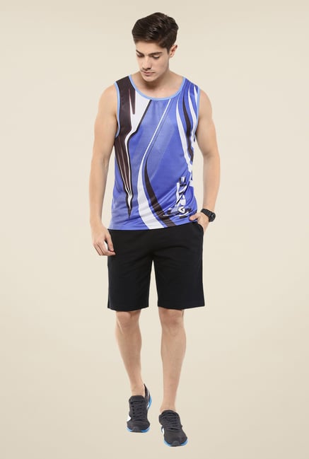 Yepme Blue Axel Digital Playground Muscle Printed T-shirt Yepme Blue Axel Digital Playground Muscle Printed T-shirt
