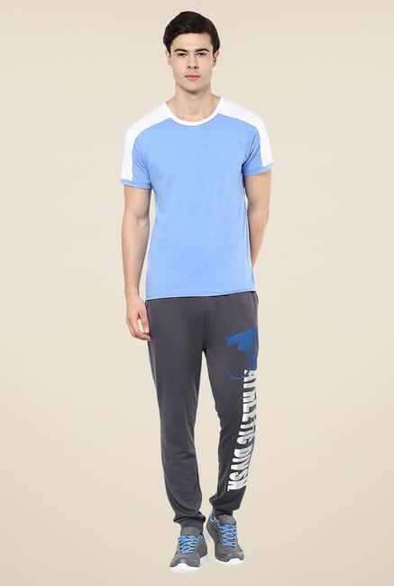 Yepme Blue Tim High Performance Active Solid T-shirt Yepme Blue Tim High Performance Active Solid T-shirt