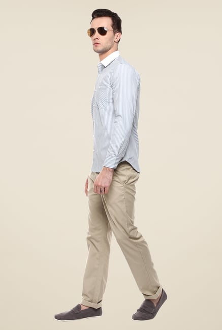 Yepme Light Blue Luther Striped Shirt Yepme Light Blue Luther Striped Shirt