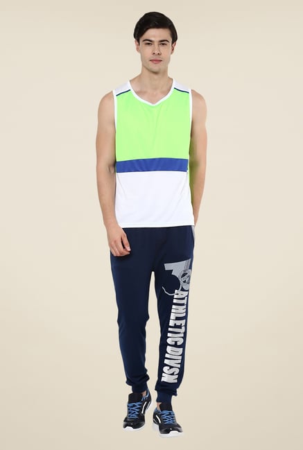 Yepme Green & White Kody Muscle Solid T-shirt Yepme Green & White Kody Muscle Solid T-shirt