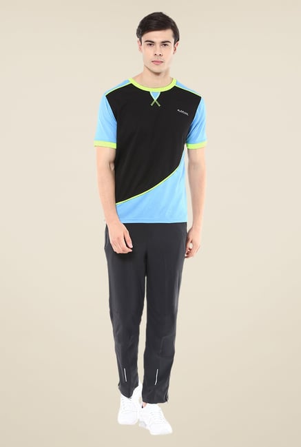 Yepme Black & Blue Stanley Active T-shirt Yepme Black & Blue Stanley Active T-shirt