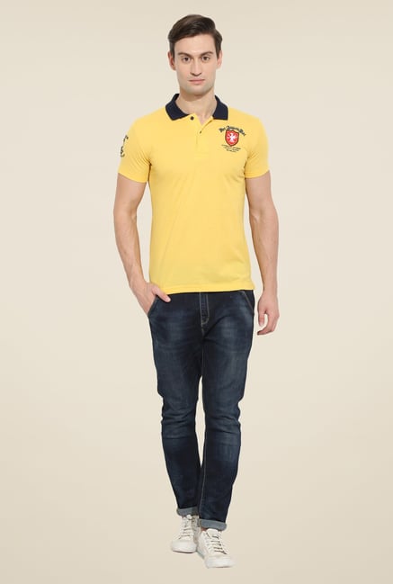 Duke Stardust Yellow Solid T Shirt Duke Stardust Yellow Solid T Shirt