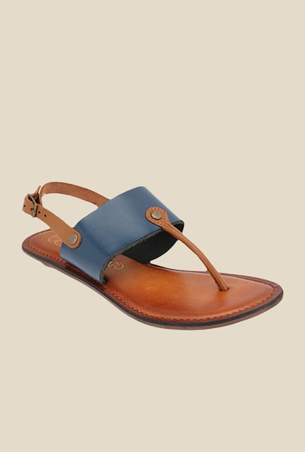 Catwalk Navy & Brown Back Strap Sandals Catwalk Navy & Brown Back Strap Sandals