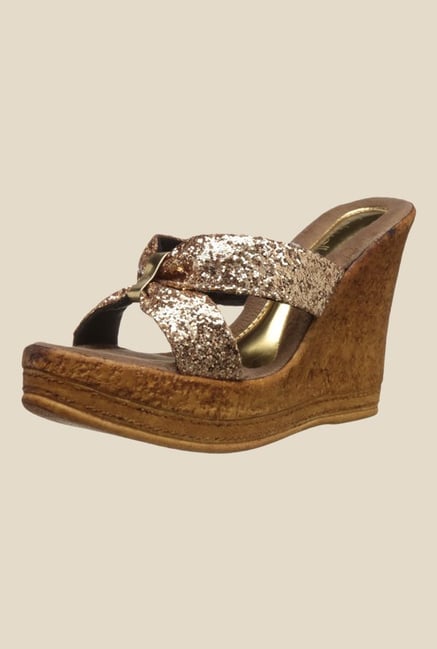 Catwalk Bronze Wedge Heeled Sandals Catwalk Bronze Wedge Heeled Sandals