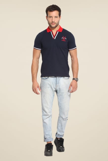 Duke Stardust Navy Solid T Shirt Duke Stardust Navy Solid T Shirt