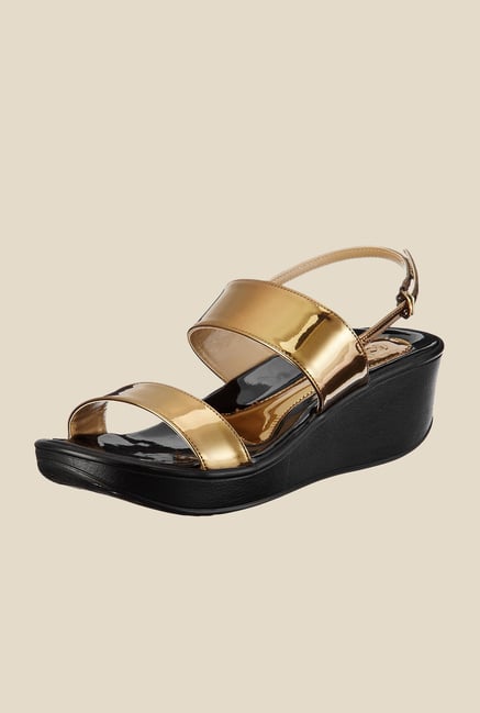 Catwalk Bronze Back Strap Wedges Catwalk Bronze Back Strap Wedges