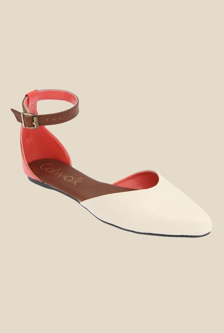 Catwalk Beige & Brown Ankle Strap Sandals Catwalk Beige & Brown Ankle Strap Sandals