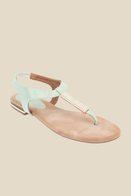 Catwalk Turquoise T-Strap Sandals Catwalk Turquoise T-Strap Sandals
