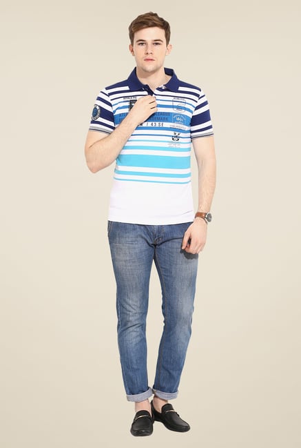 Duke Stardust White Striped T Shirt Duke Stardust White Striped T Shirt