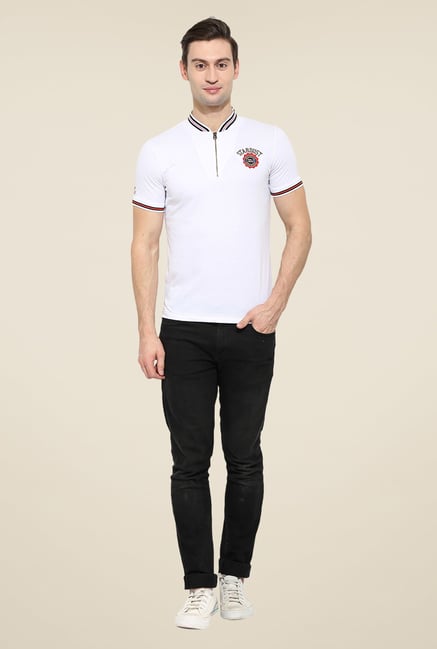 Duke Stardust White Solid T Shirt Duke Stardust White Solid T Shirt