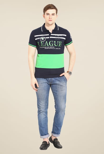 Duke Stardust Navy Striped T Shirt Duke Stardust Navy Striped T Shirt