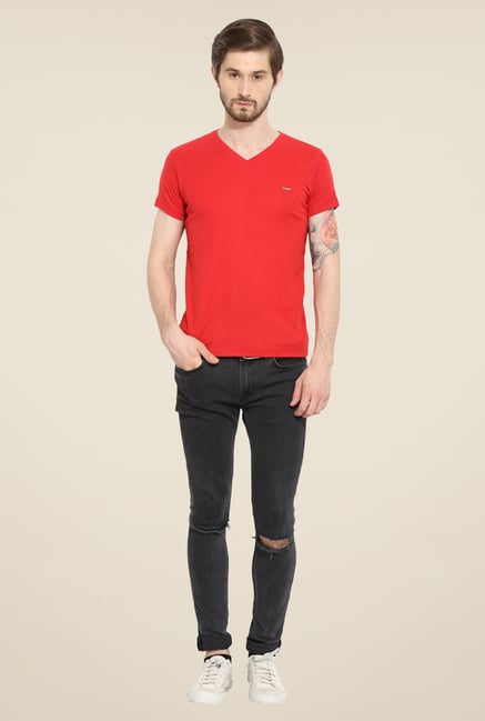 Duke Stardust Red Solid T Shirt Duke Stardust Red Solid T Shirt