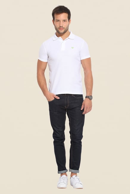 Duke Stardust White Solid T Shirt Duke Stardust White Solid T Shirt