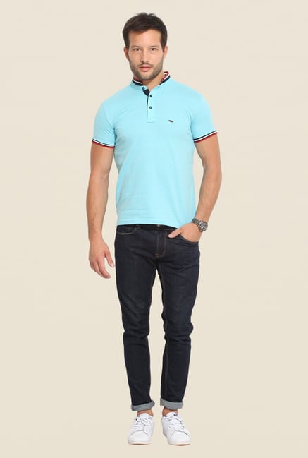 Duke Stardust Sky Blue Solid T Shirt Duke Stardust Sky Blue Solid T Shirt