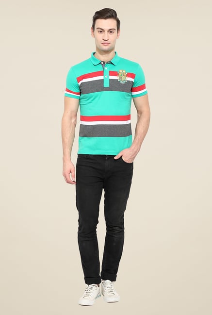 Duke Stardust Green Striped T Shirt Duke Stardust Green Striped T Shirt