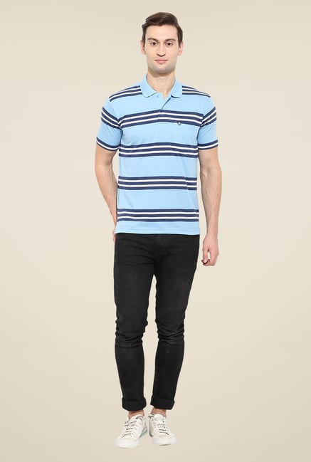 Duke Stardust Sky Blue Striped T Shirt Duke Stardust Sky Blue Striped T Shirt