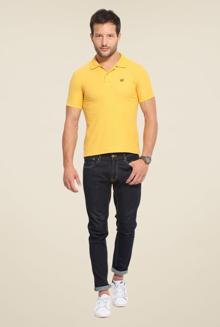 Duke Stardust Yellow Solid T Shirt Duke Stardust Yellow Solid T Shirt