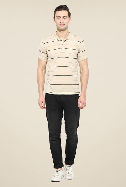 Duke Stardust Beige Striped T Shirt Duke Stardust Beige Striped T Shirt
