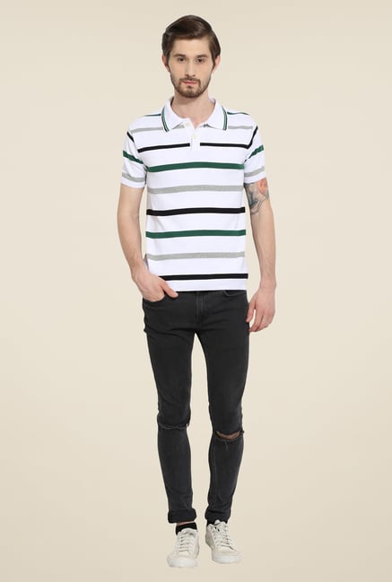 Duke Stardust White Striped T Shirt Duke Stardust White Striped T Shirt
