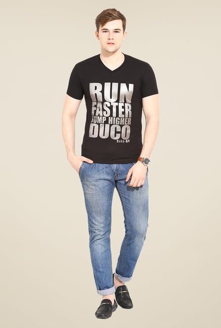 Duke Stardust Black Graphic Print T Shirt Duke Stardust Black Graphic Print T Shirt