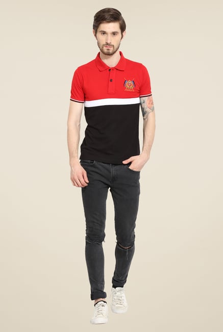 Duke Stardust Black & Red Solid T Shirt Duke Stardust Black & Red Solid T Shirt