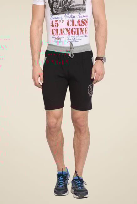 Duke Stardust Black Solid Shorts Duke Stardust Black Solid Shorts