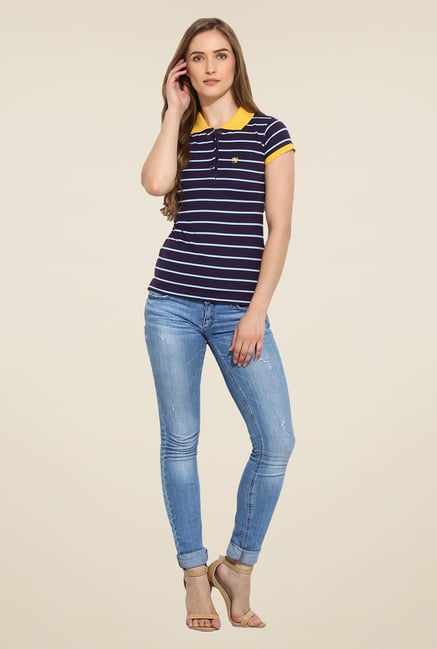 Duke Stardust Purple Striped T Shirt Duke Stardust Purple Striped T Shirt