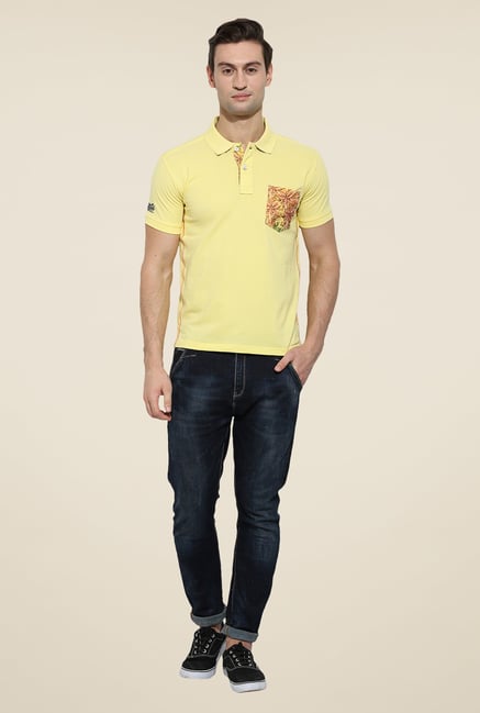 Duke Stardust Yellow Solid T-shirt Duke Stardust Yellow Solid T-shirt
