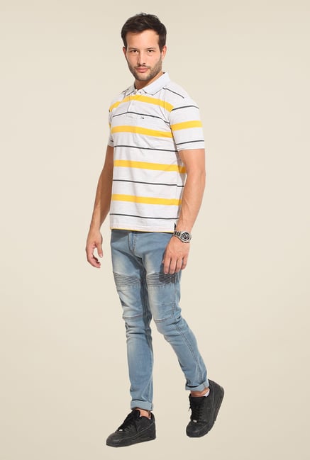 Duke Stardust Off White Striped T-shirt Duke Stardust Off White Striped T-shirt