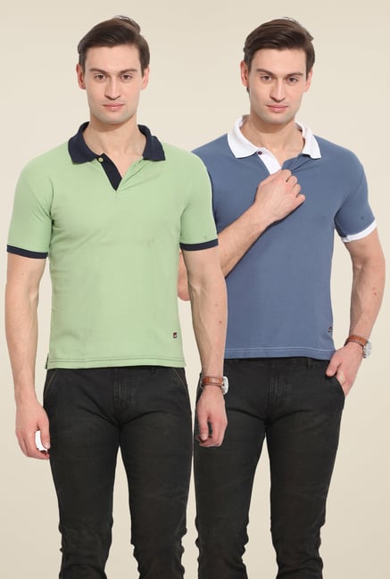 Duke Stardust Multicolor Solid T Shirt (Pack of 2) Duke Stardust Multicolor Solid T Shirt (Pack of 2)