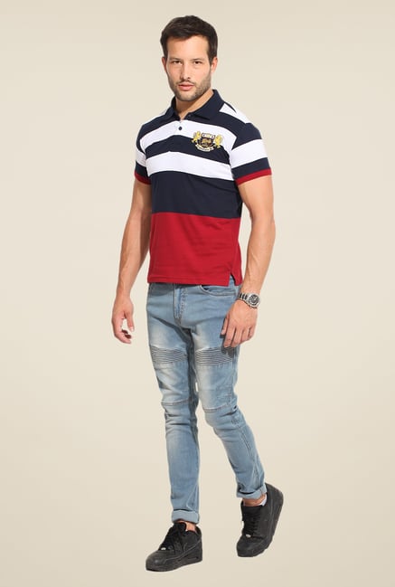 Duke Stardust Navy & Red Striped T-shirt Duke Stardust Navy & Red Striped T-shirt