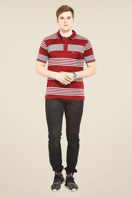 Duke Stardust Maroon Striped T-shirt Duke Stardust Maroon Striped T-shirt