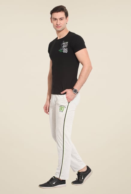 Duke Stardust White Solid Track Pant Duke Stardust White Solid Track Pant
