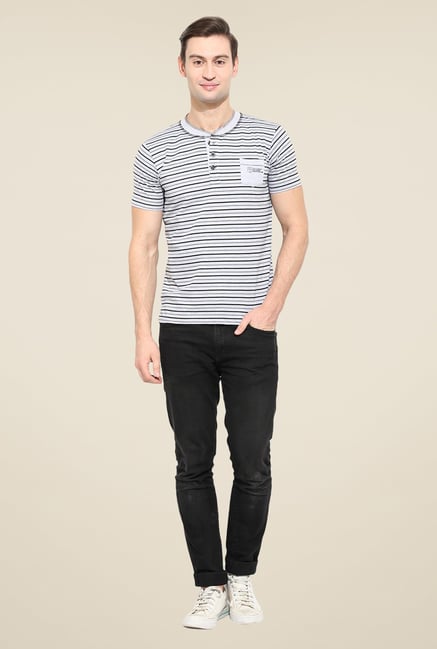 Duke Stardust Grey Striped T-shirt Duke Stardust Grey Striped T-shirt