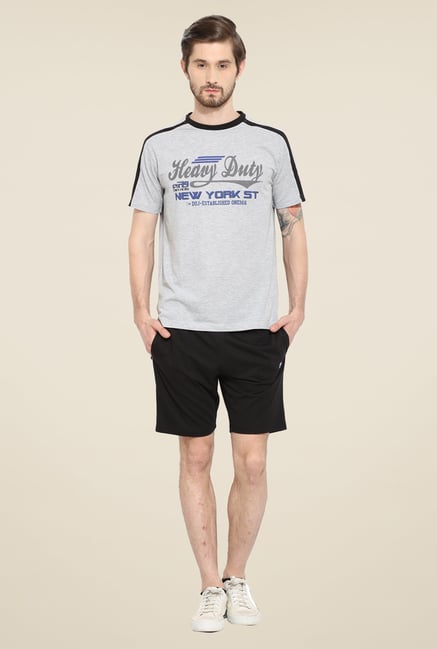 Duke Stardust Grey Printed Bermuda Set Duke Stardust Grey Printed Bermuda Set