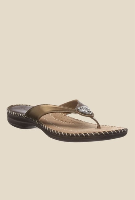 Catwalk Bronze Thong Sandals Catwalk Bronze Thong Sandals