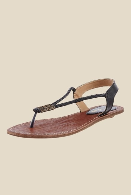 Catwalk Black Sling Back Sandals Catwalk Black Sling Back Sandals