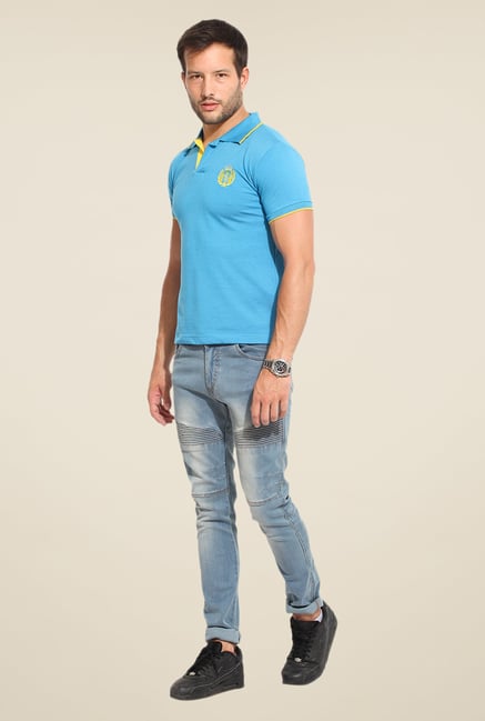 Duke Stardust Blue Solid T Shirt Duke Stardust Blue Solid T Shirt