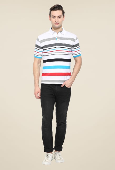 Duke Stardust White Striped T Shirt Duke Stardust White Striped T Shirt