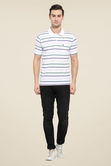 Duke Stardust White Striped T Shirt Duke Stardust White Striped T Shirt