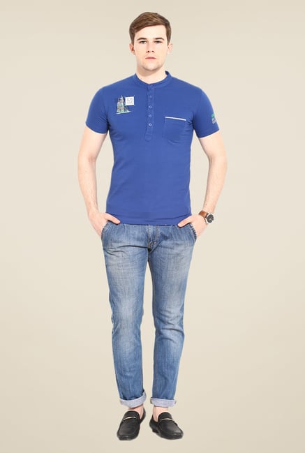 Duke Stardust Blue Solid T Shirt Duke Stardust Blue Solid T Shirt