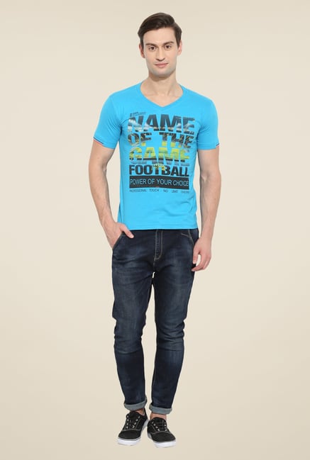 Duke Stardust Turquoise Graphic Print T Shirt Duke Stardust Turquoise Graphic Print T Shirt