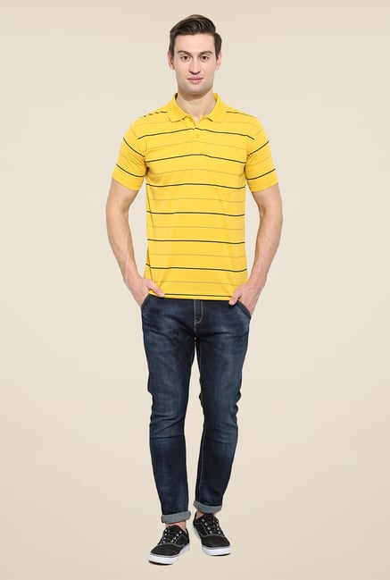 Duke Stardust Yellow Striped T Shirt Duke Stardust Yellow Striped T Shirt