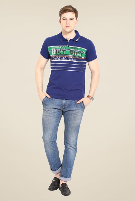 Duke Stardust Blue Printed T Shirt Duke Stardust Blue Printed T Shirt